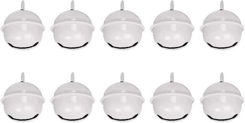 Light Pink Christmas Tree Hanging Bells 10PCS for Crafts Party Decorations - Image 3